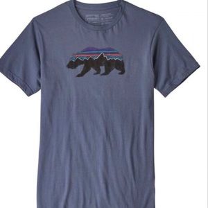 Patagonia short sleeve tee shirt Fitz Roy Bear